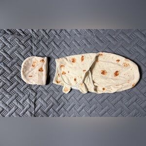 Cuddle Club “Burrito” Swaddle and Hat Set